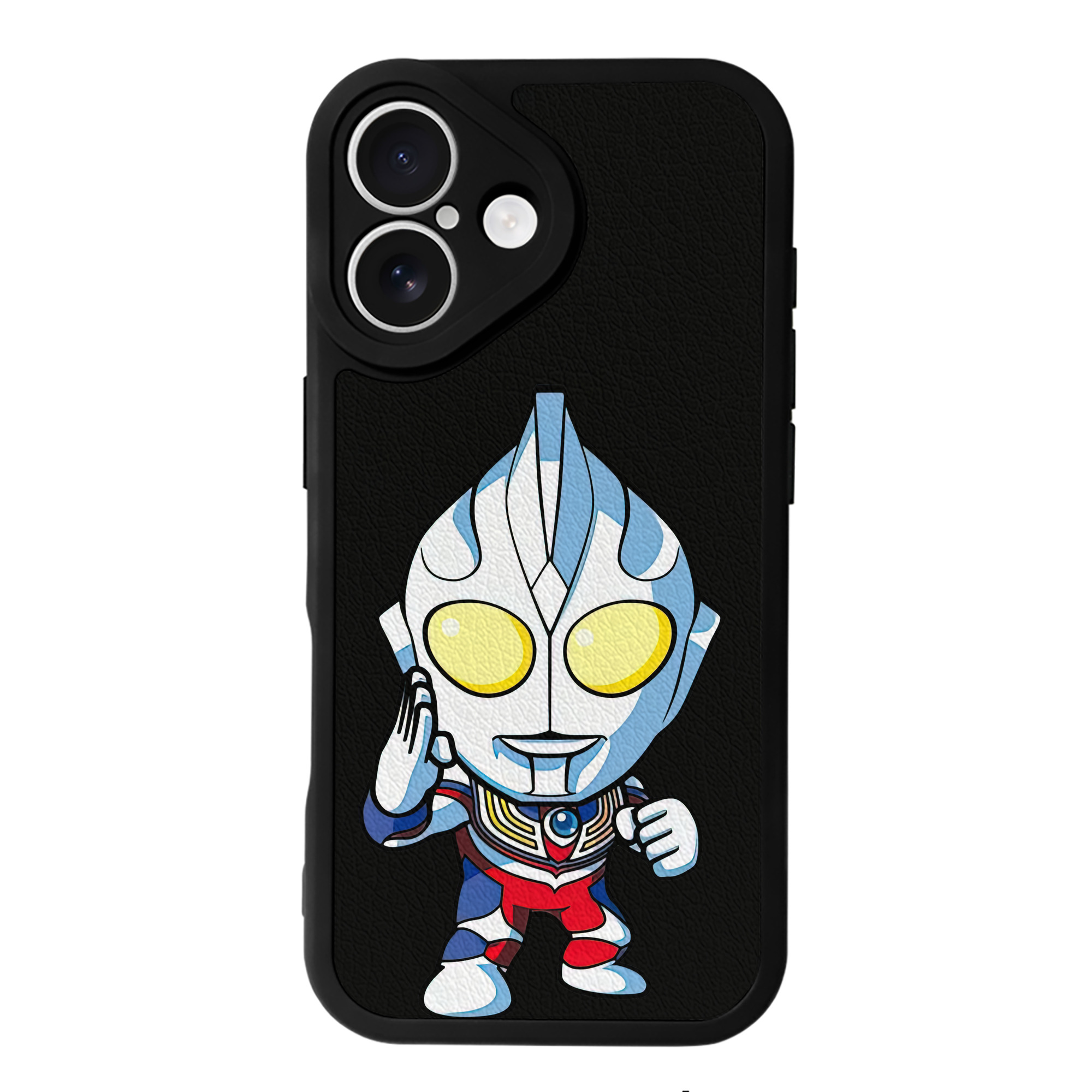 （画像用） ウルトラマン Ultraman 【iPhone 16シリーズ対応】シリコンスマホケース（レザー調） 材質：シリコン